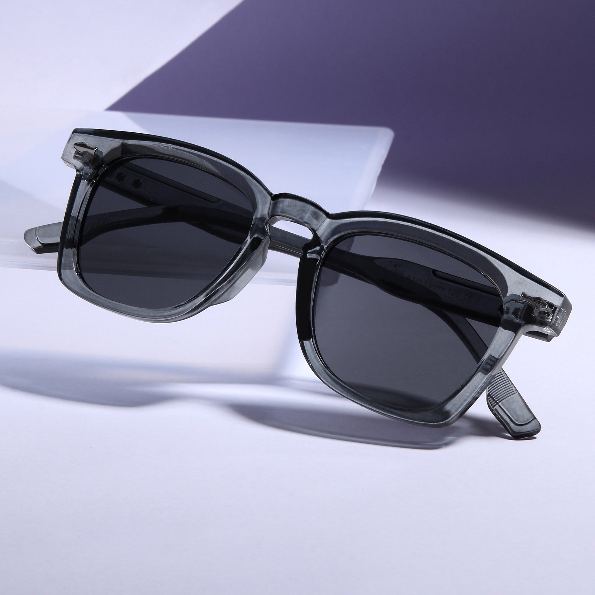 Michel Grey Black Square Sunglasses