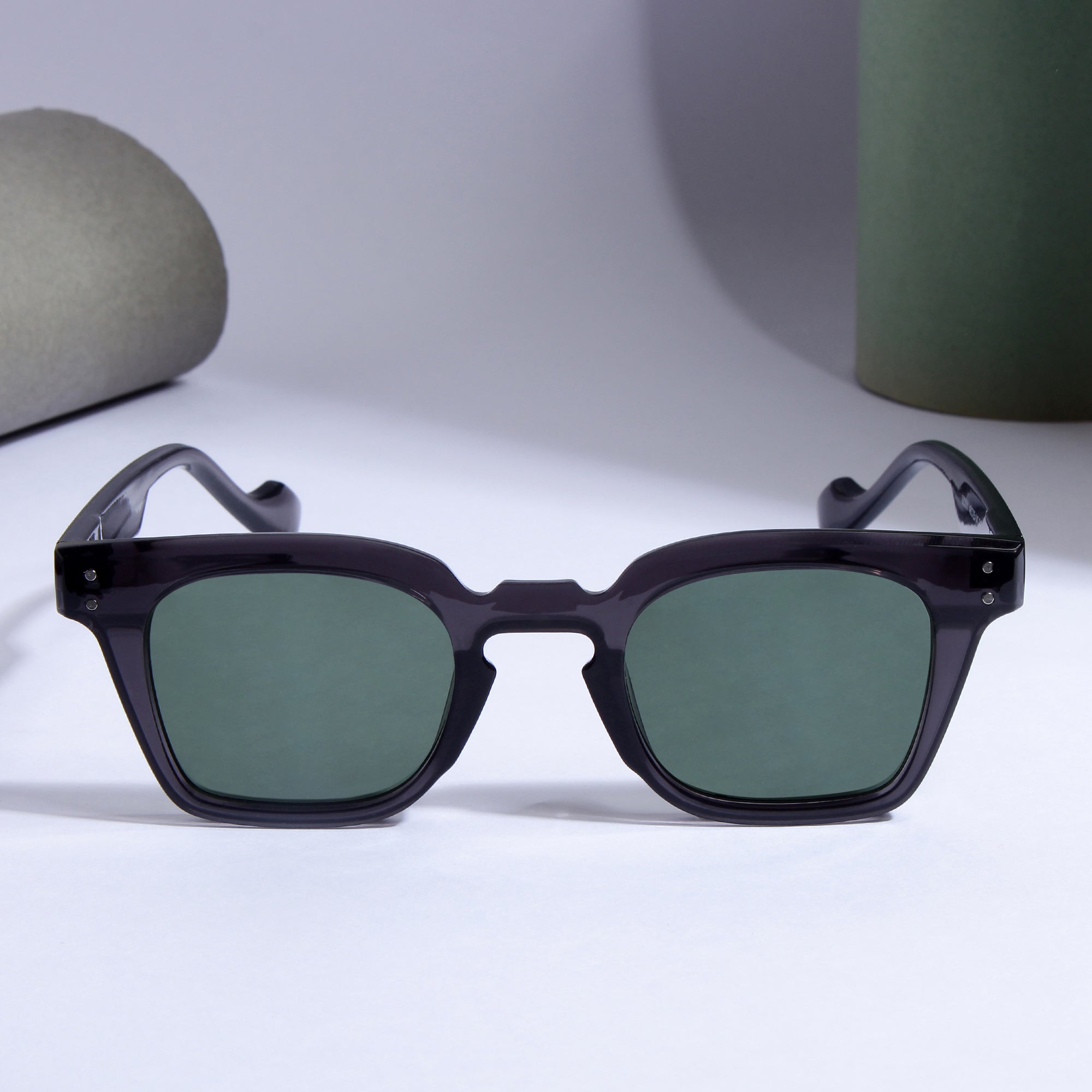 Grey Green SZ 2001 Square Sunglasses