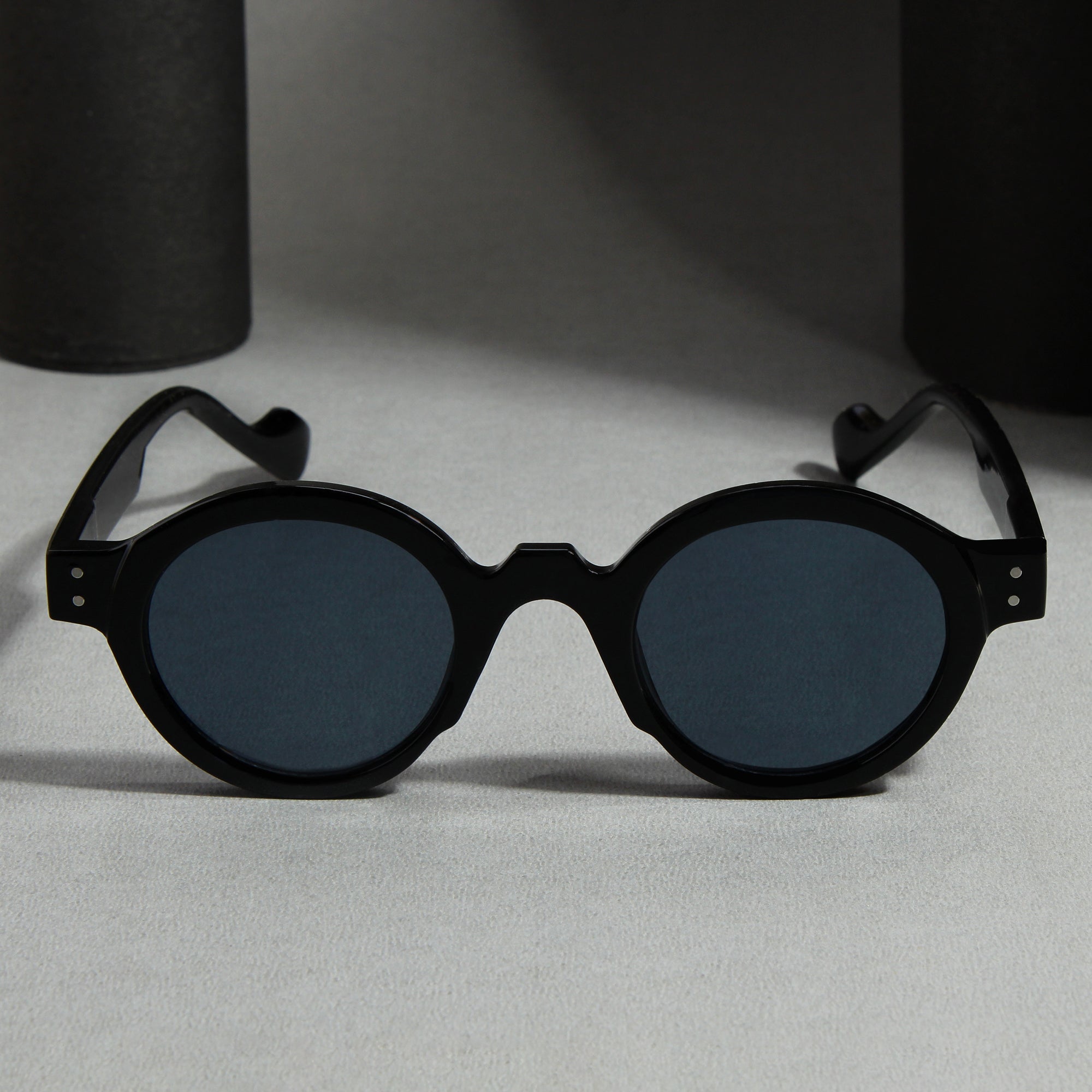 Full Black SZ 2003 Round Sunglasses