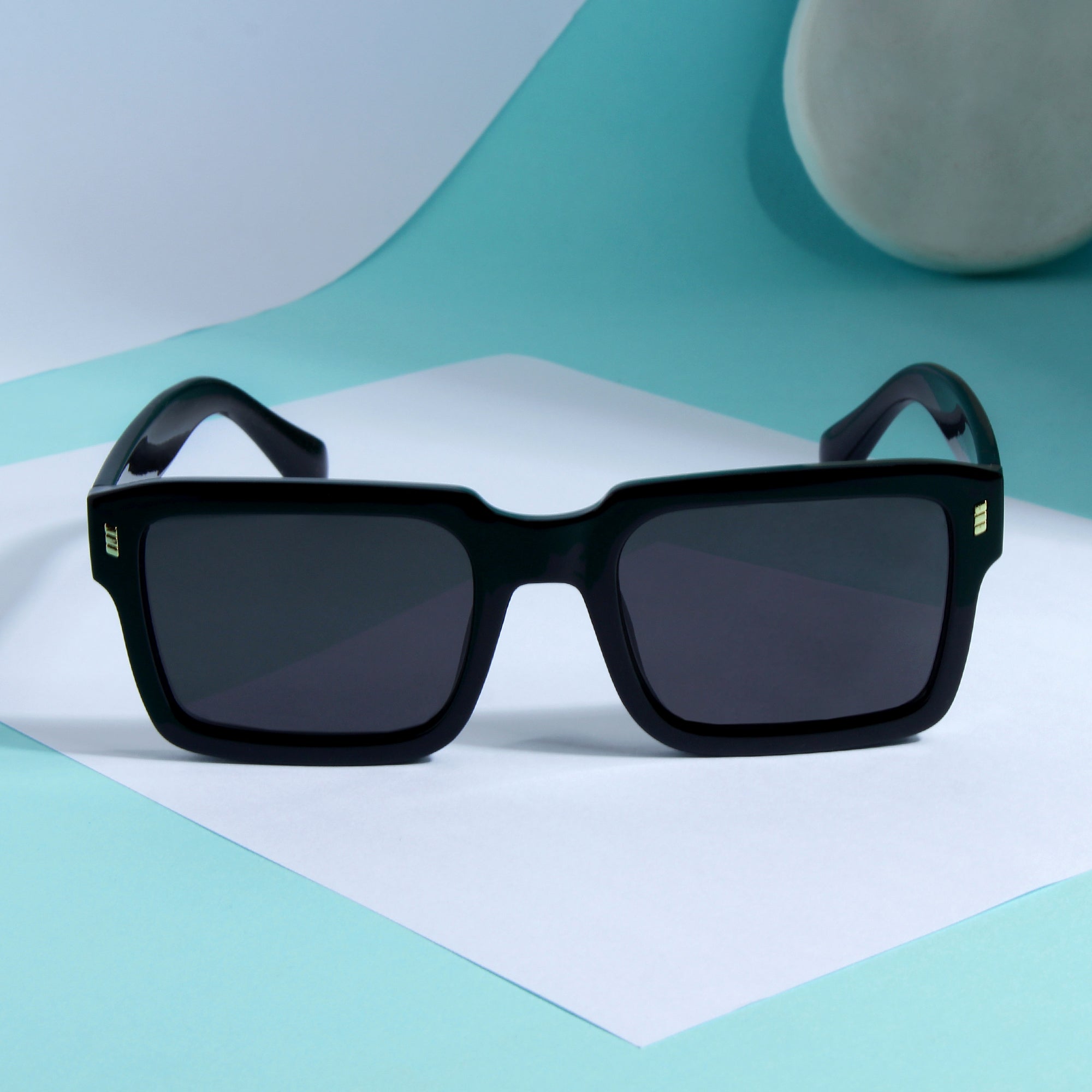 Sigma Black Rectangle Sunglasses