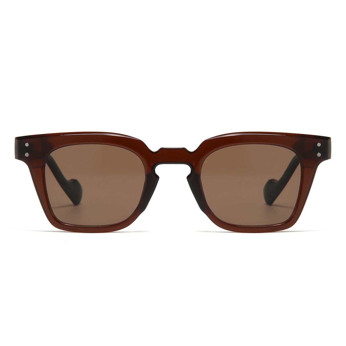 Green Brown Brown SZ 2001 Square Sunglasses