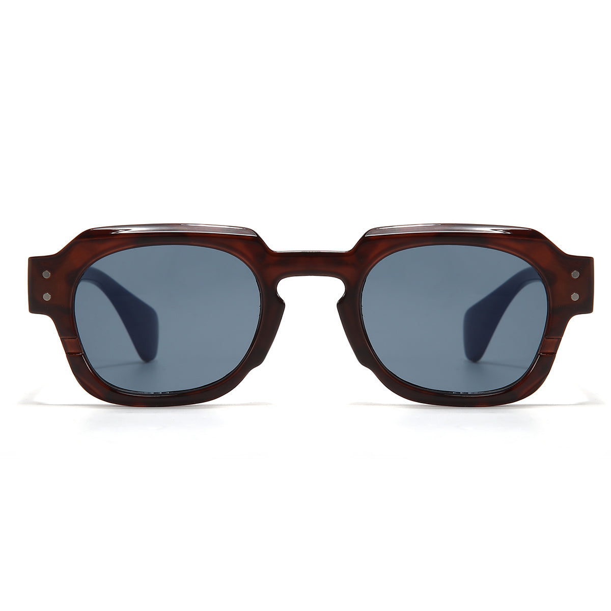 Blue Brown Black SZ 2004 Round Sunglasses