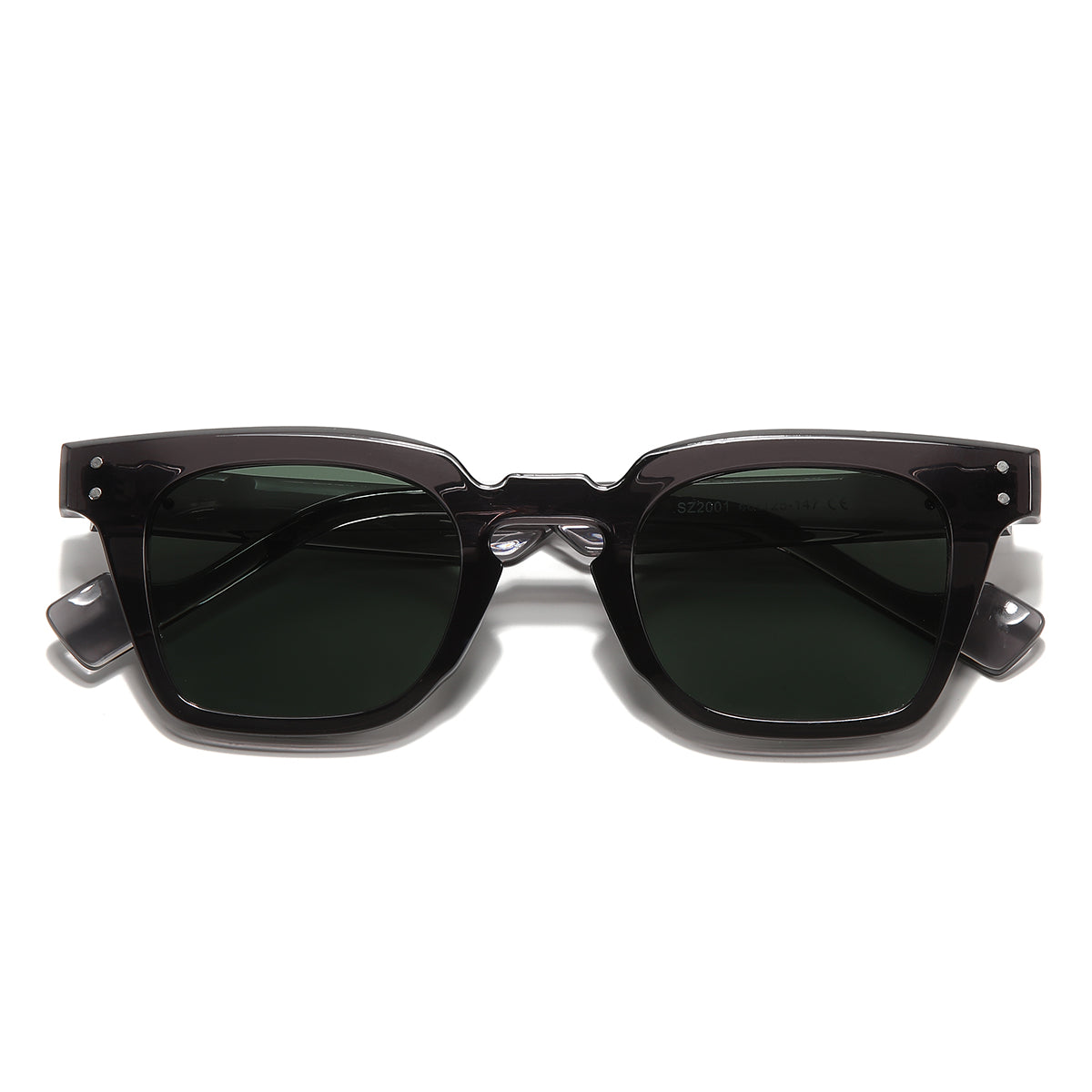 Grey Green SZ 2001 Square Sunglasses