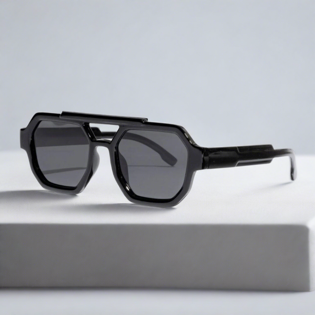 Black SZ 3501 Square Sunglasses