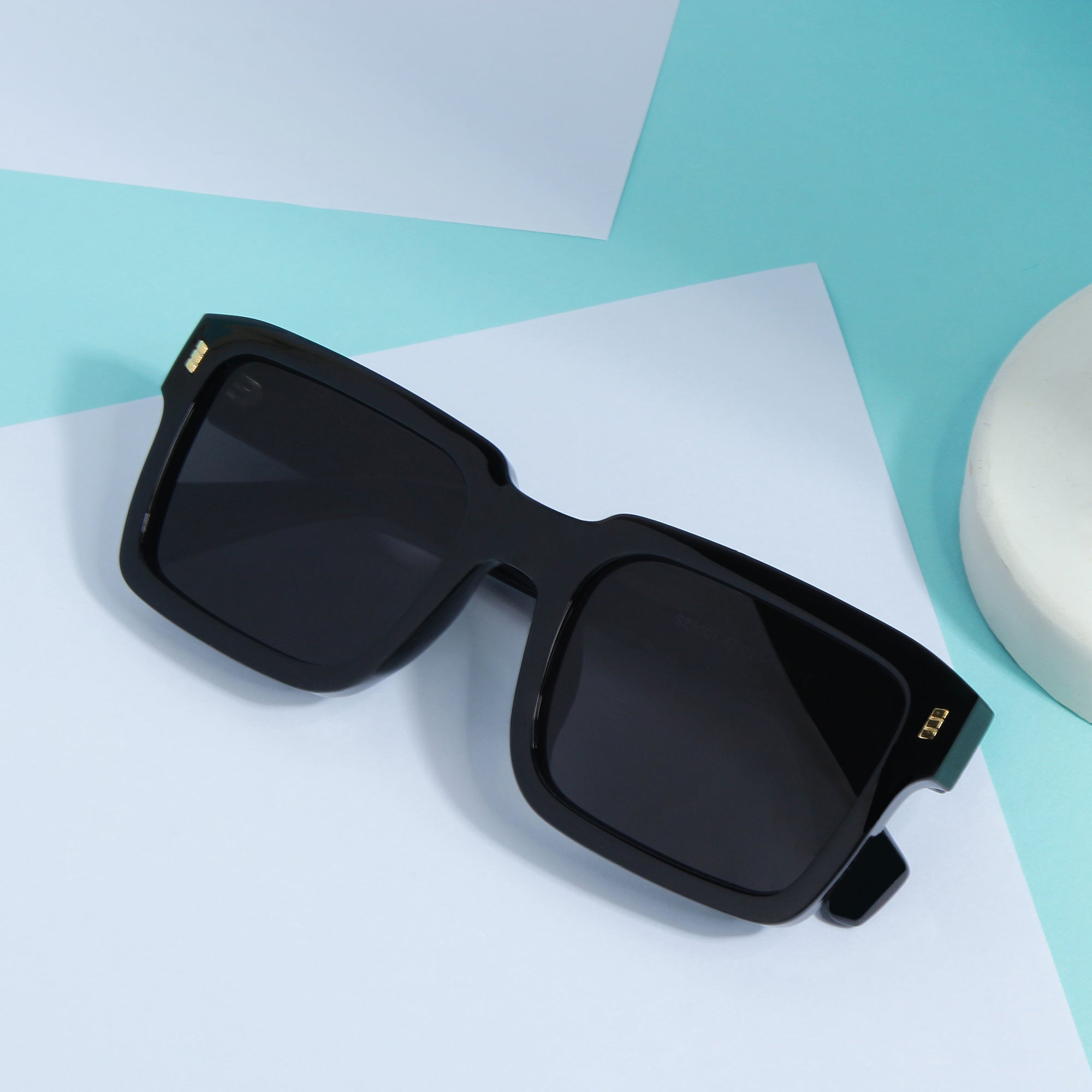 Sigma Black Rectangle Sunglasses