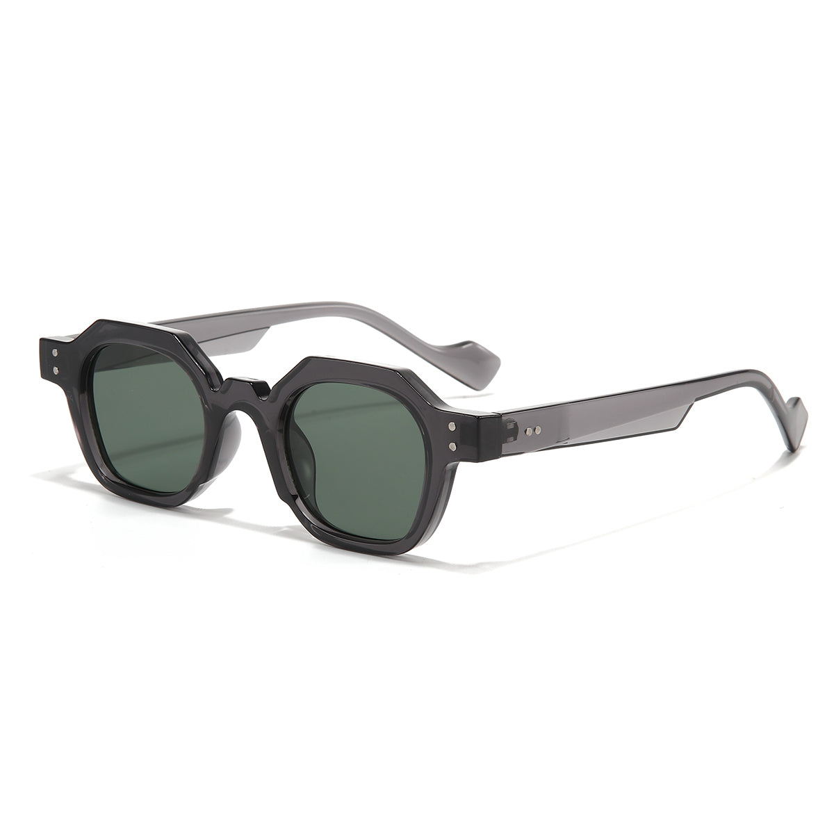 Grey Green SZ 2002 Round Sunglasses