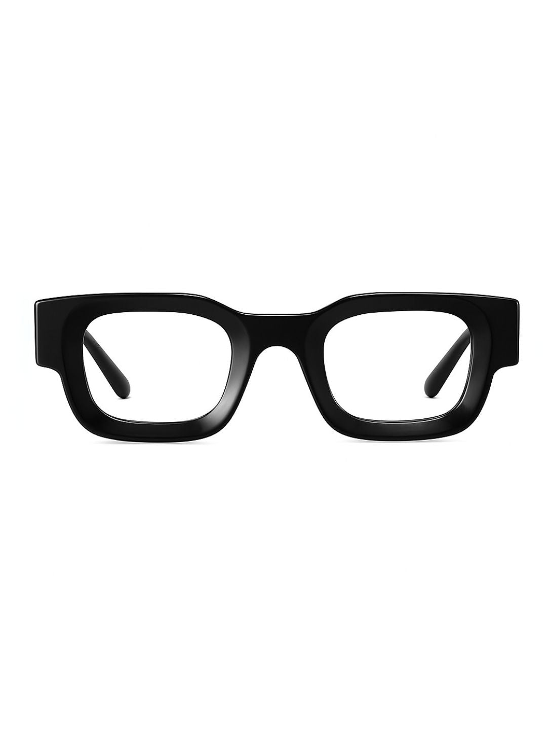 Vintage V1 Black Clear Square Sunglasses