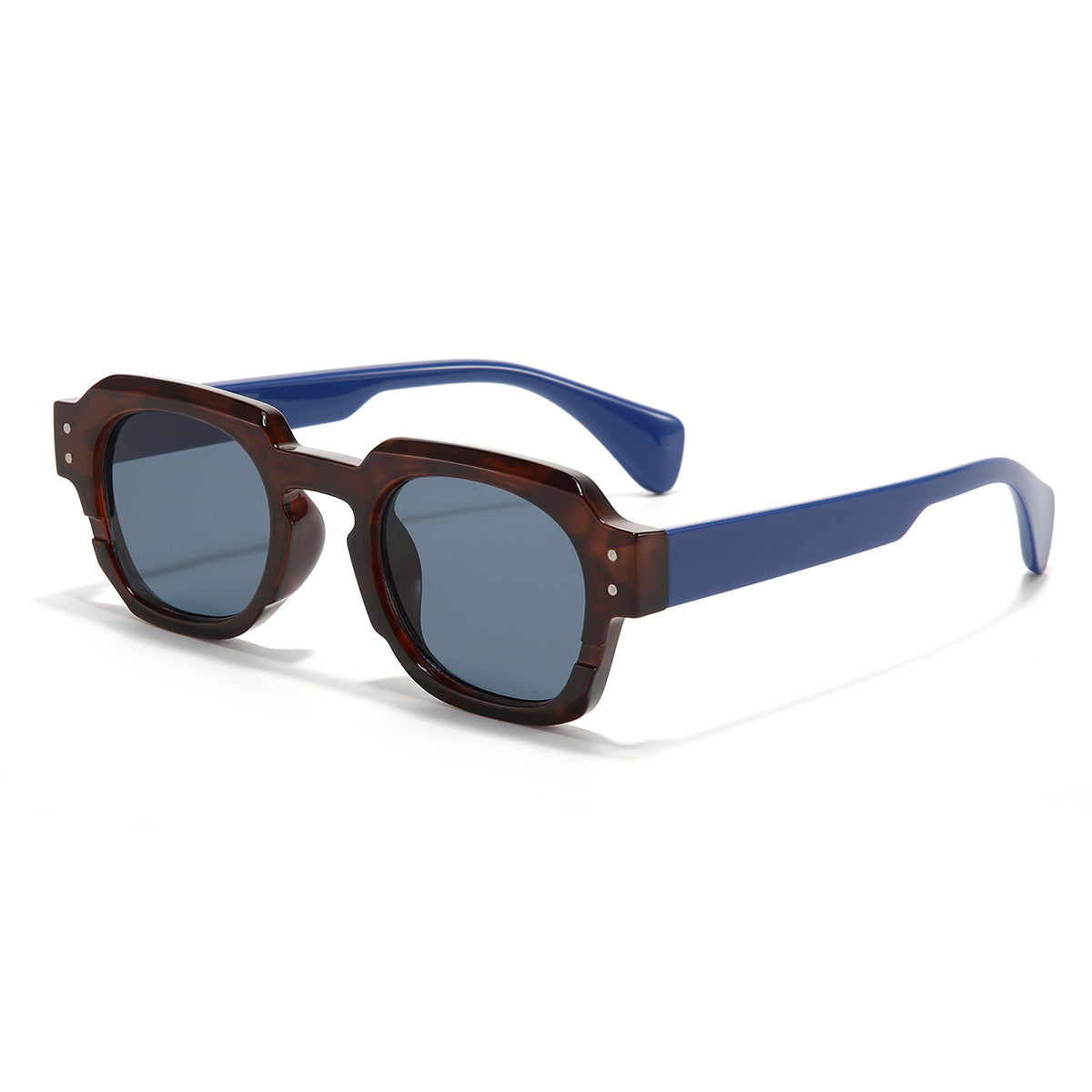 Blue Brown Black SZ 2004 Round Sunglasses