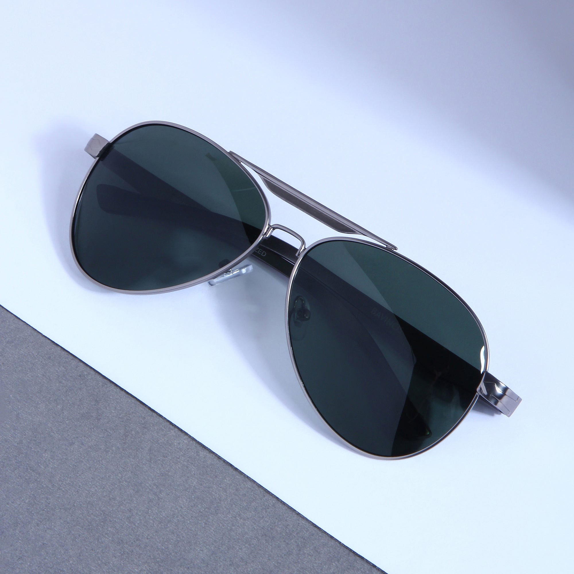 Grey Green BS80508 Aviator Sunglasses