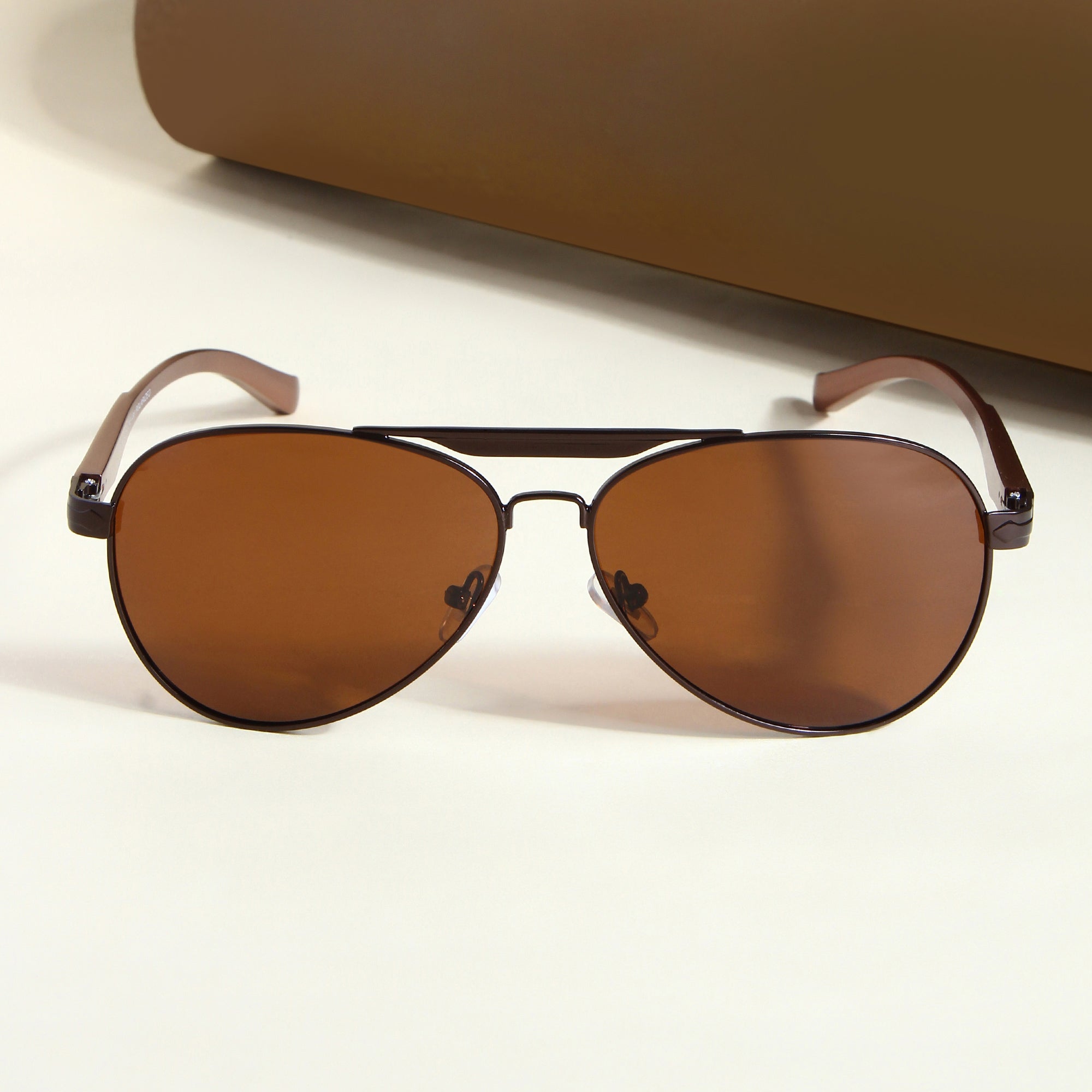 Brown BS80508 Aviator Sunglasses