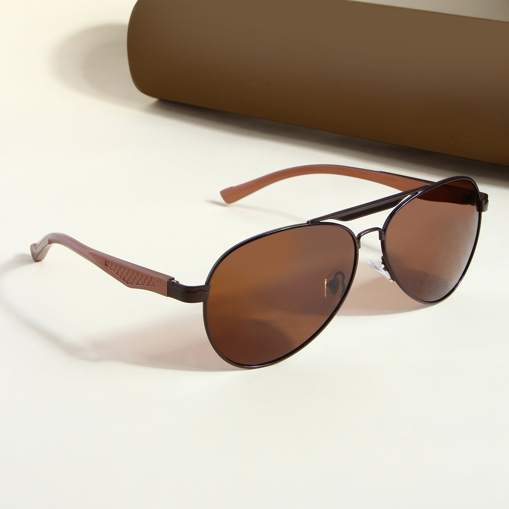 Brown BS80508 Aviator Sunglasses