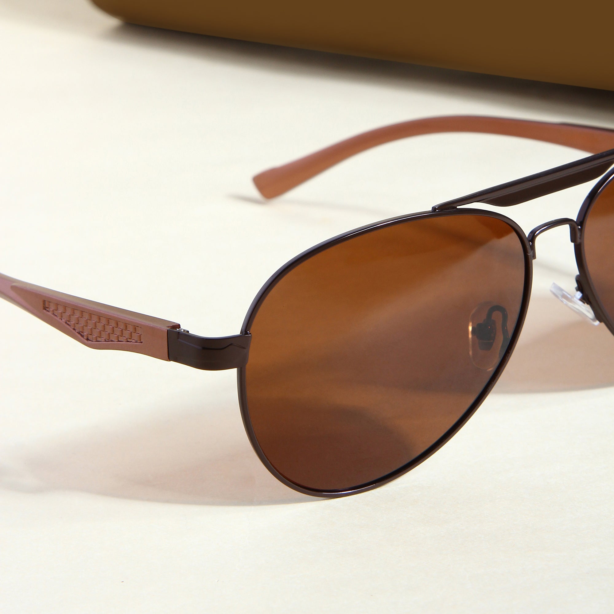 Brown BS80508 Aviator Sunglasses