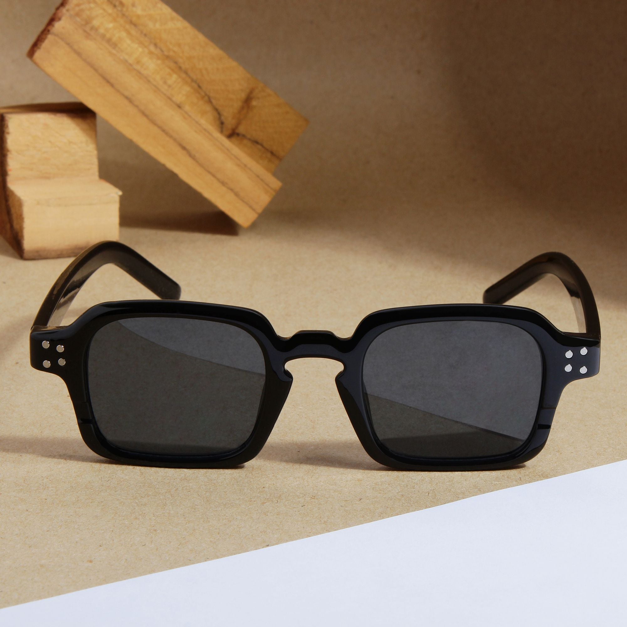 Full Black SZ 2005 Square Sunglasses