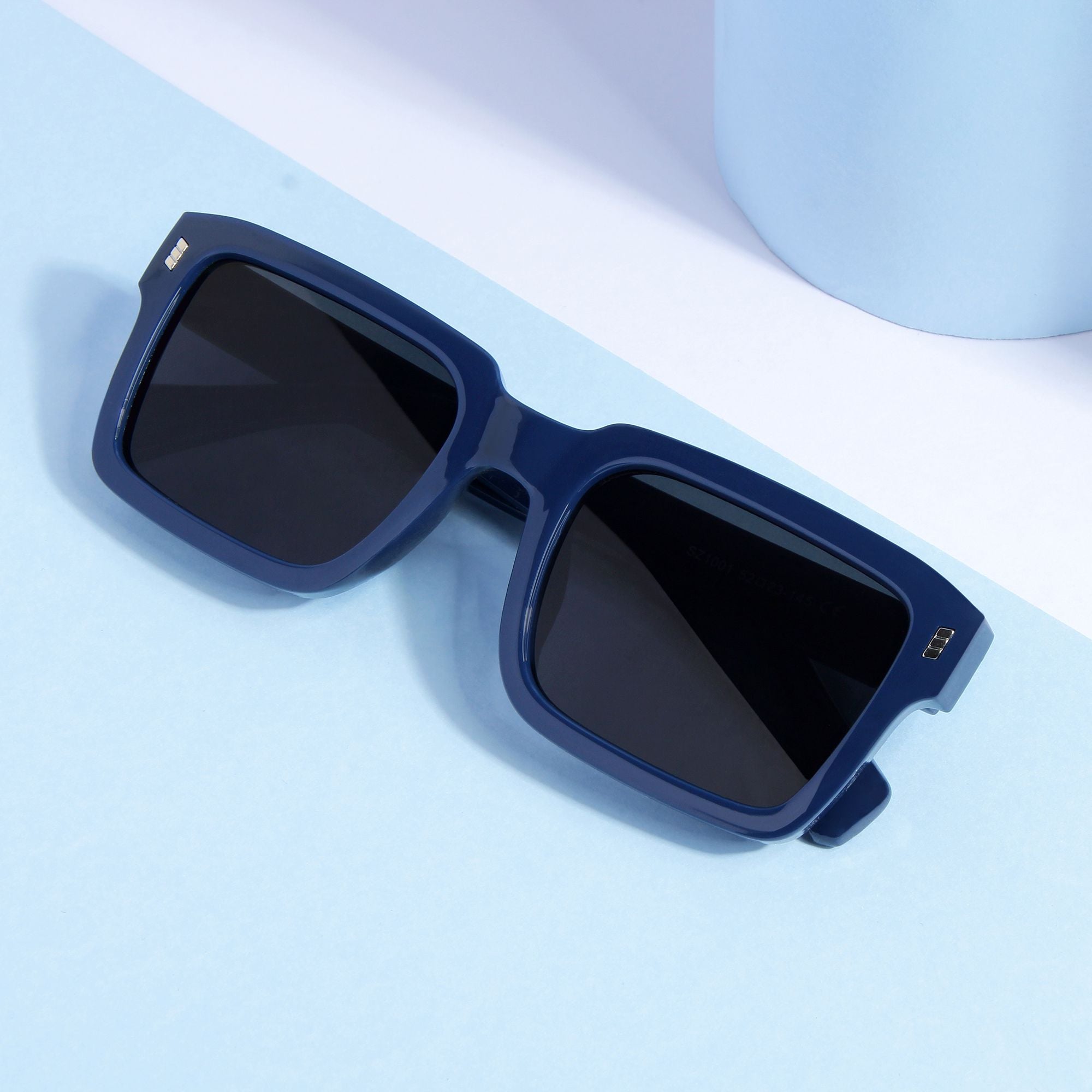 Sigma Blue Black Rectangle Sunglasses