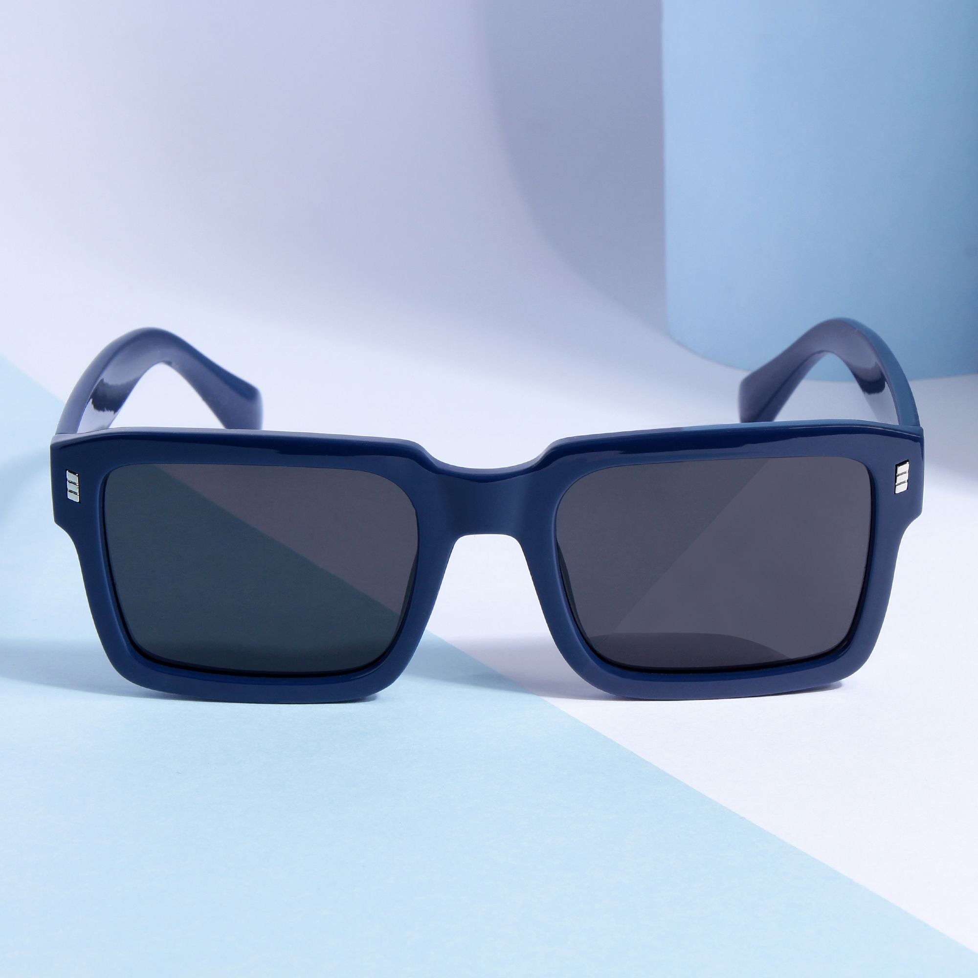 Sigma Blue Black Rectangle Sunglasses