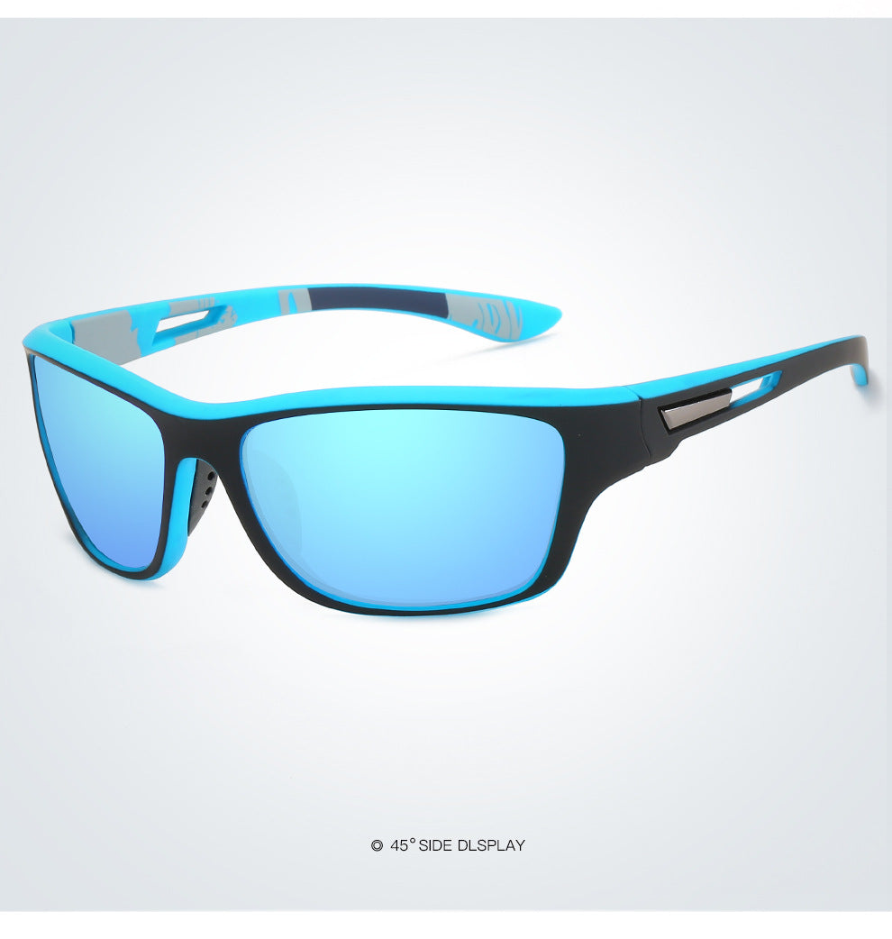 Rider V1 Blue Mercury Polarized Rectangle Sunglasses