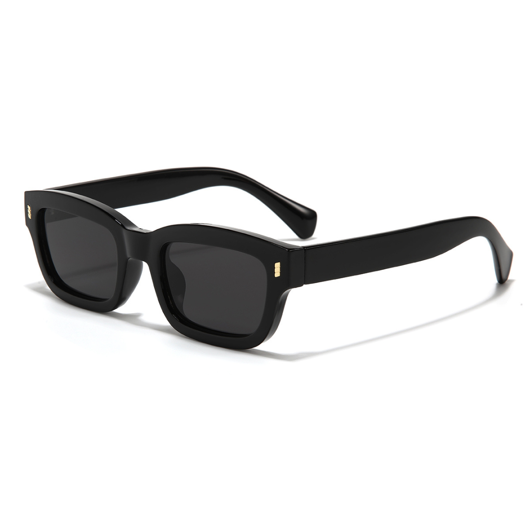 Lizard Black Rectangle Sunglasses