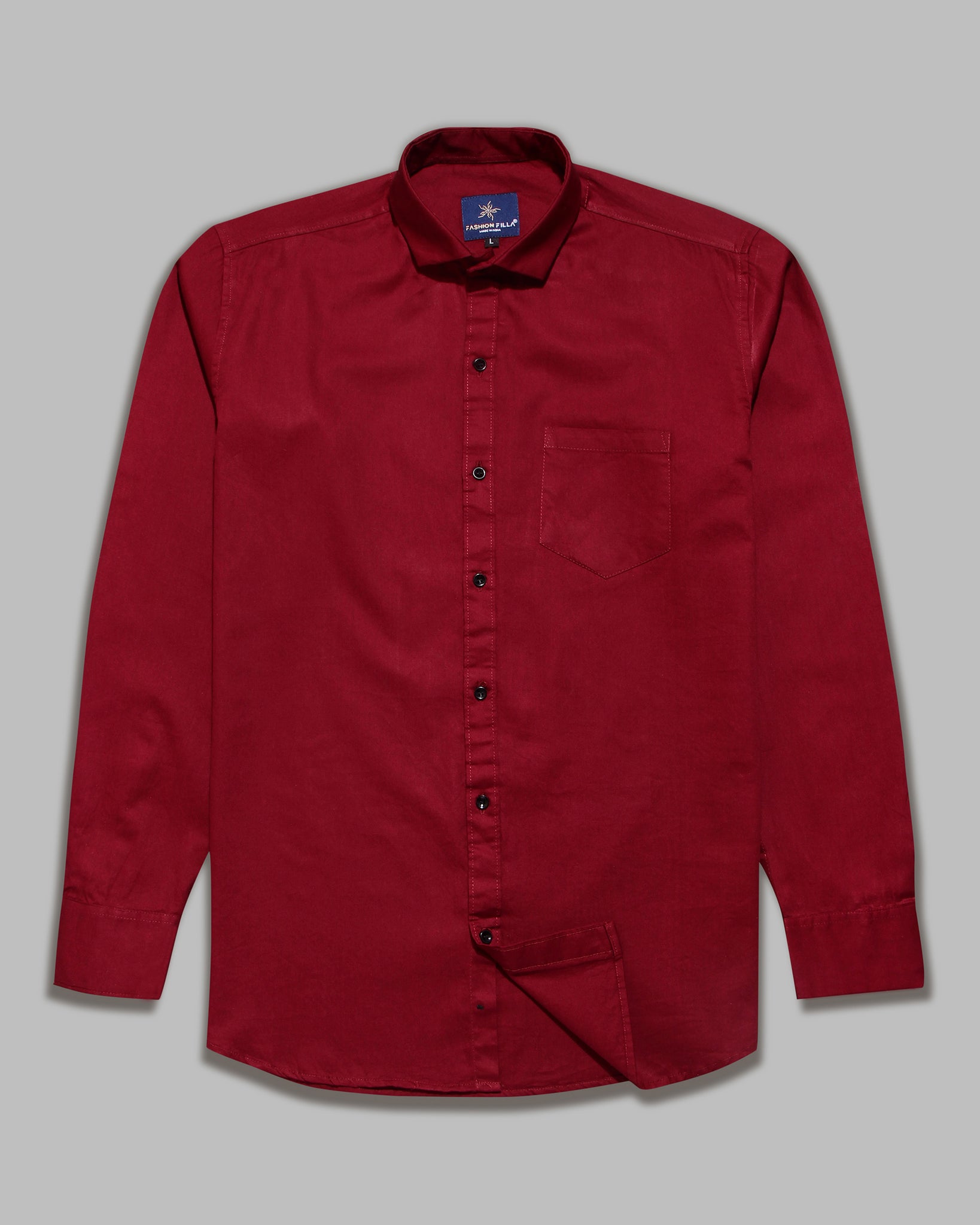 Marron Super Soft Black Button Premium Cotton Shirt