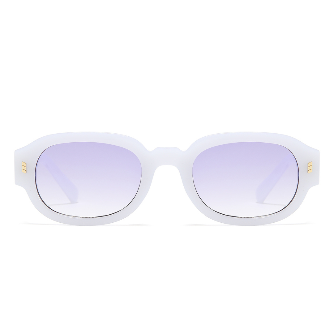 Venom Purple Oval Sunglasses