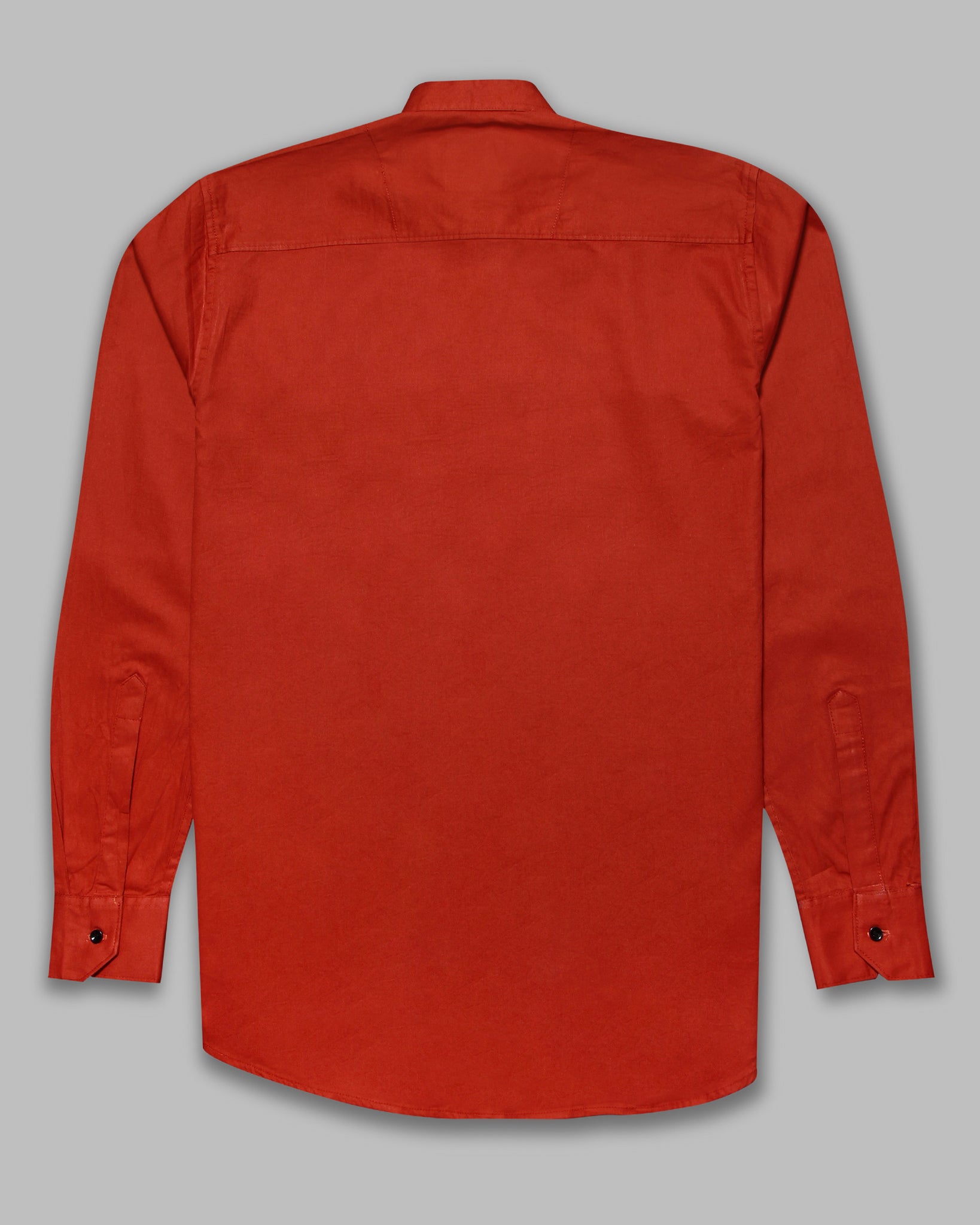 Orange Super Soft Kurta Collar Premium Cotton Shirt