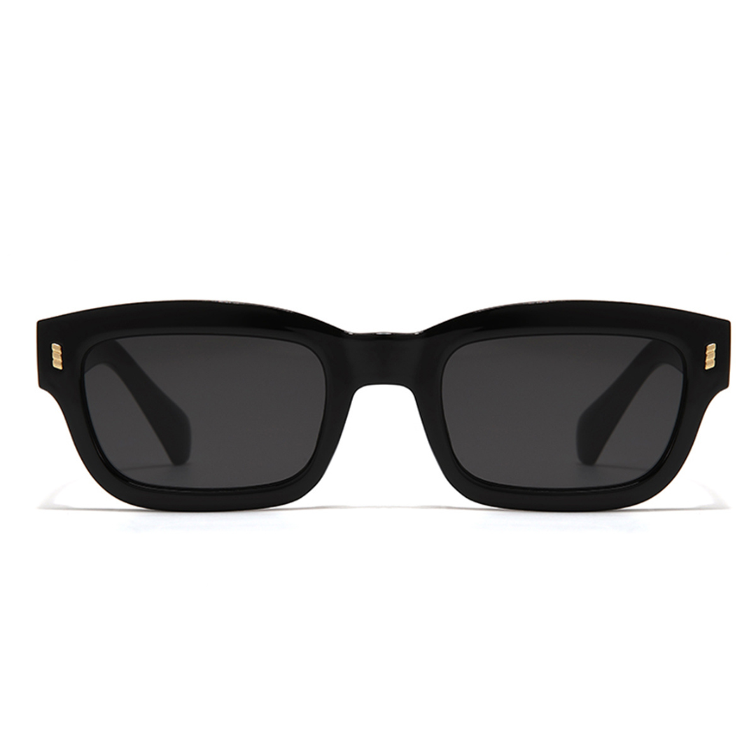 Lizard Black Rectangle Sunglasses