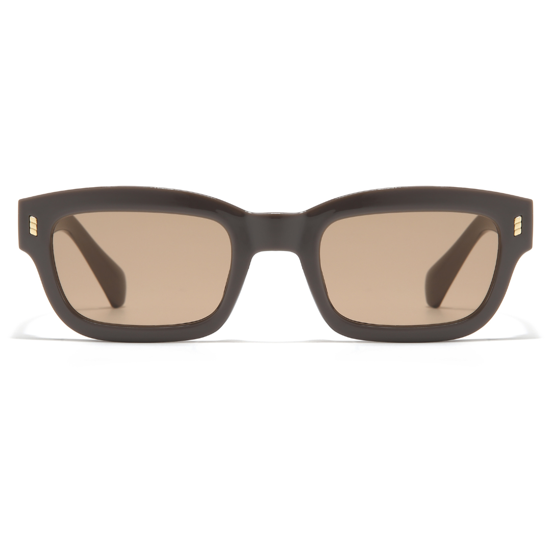 Lizard Brown Rectangle Sunglasses