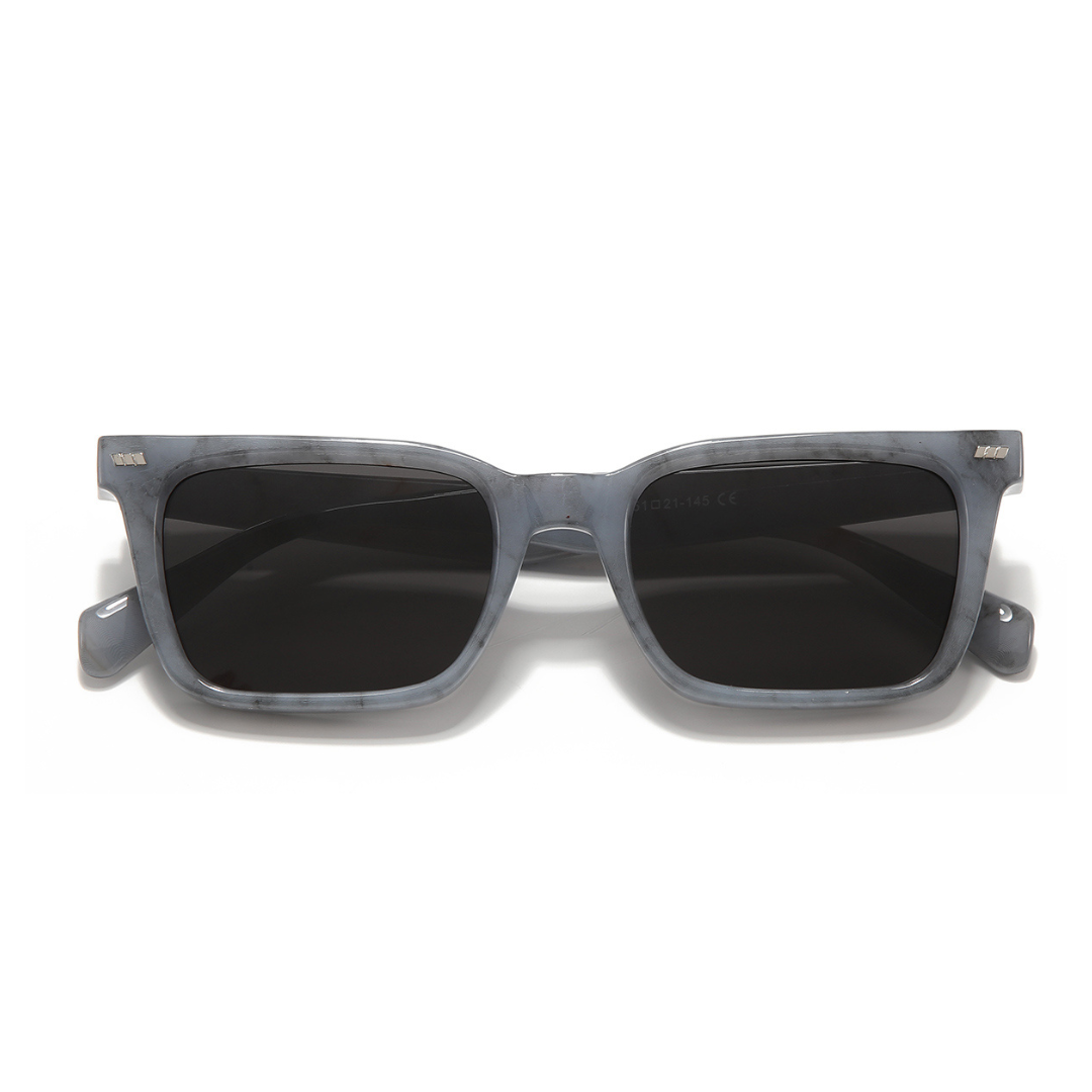 Castels Marble Black Rectangle Sunglasses