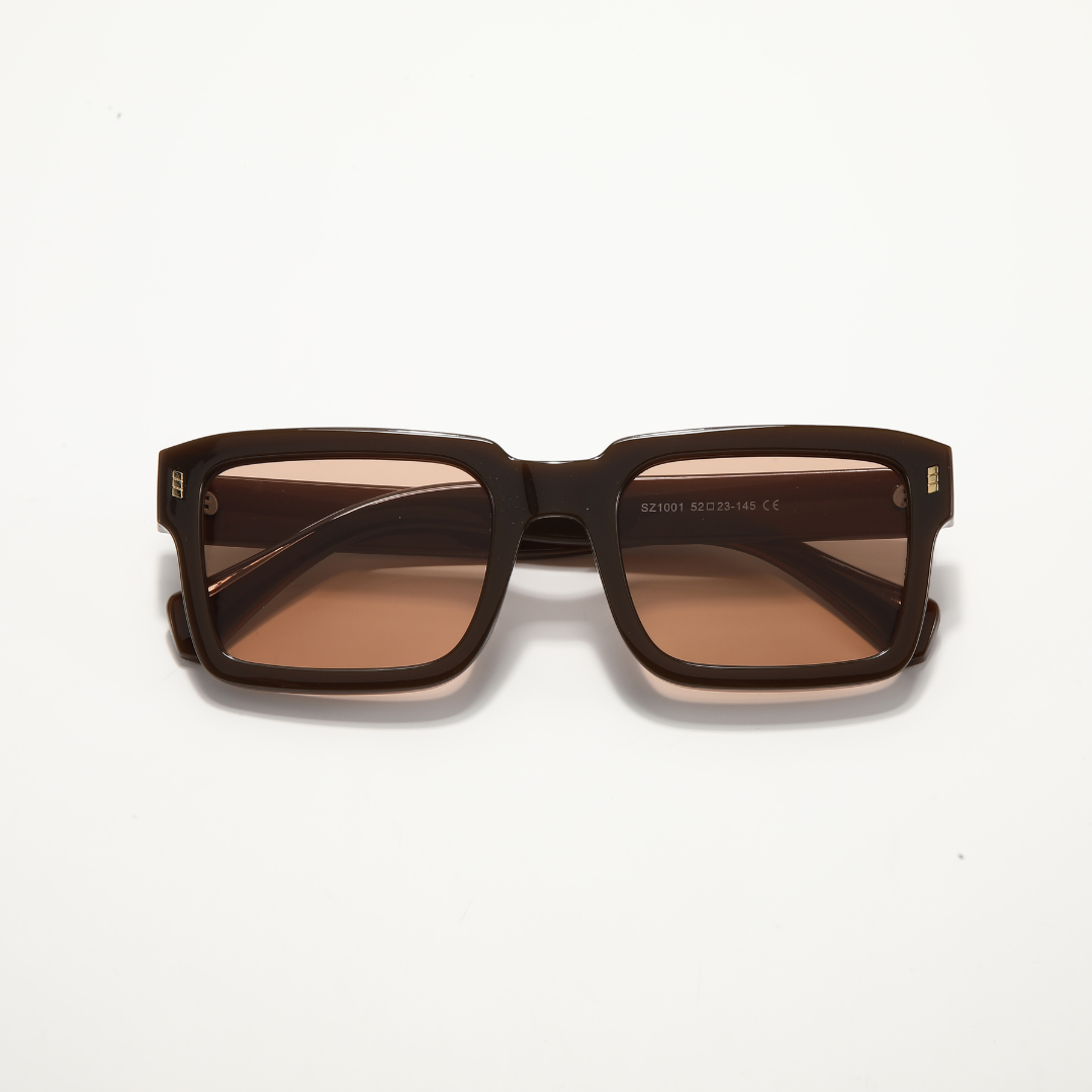 Sigma Brown Rectangle Sunglasses