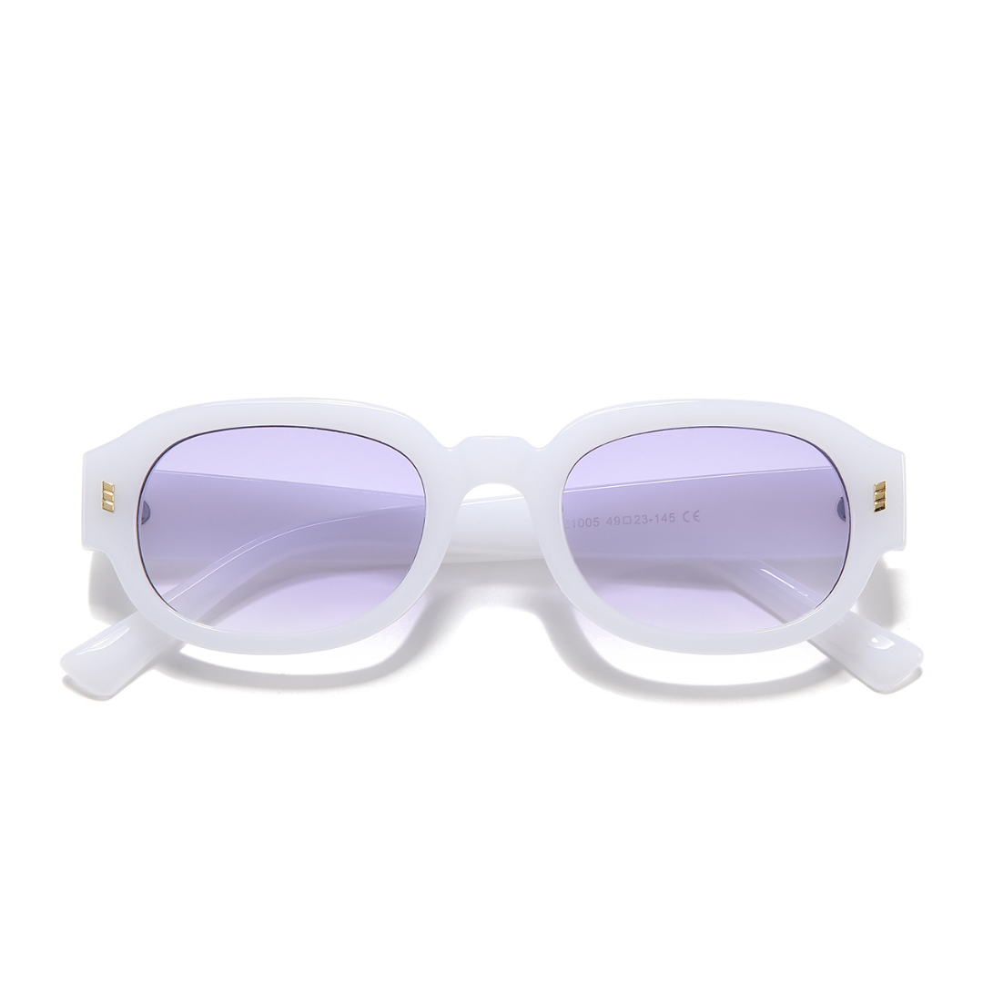 Venom Purple Oval Sunglasses