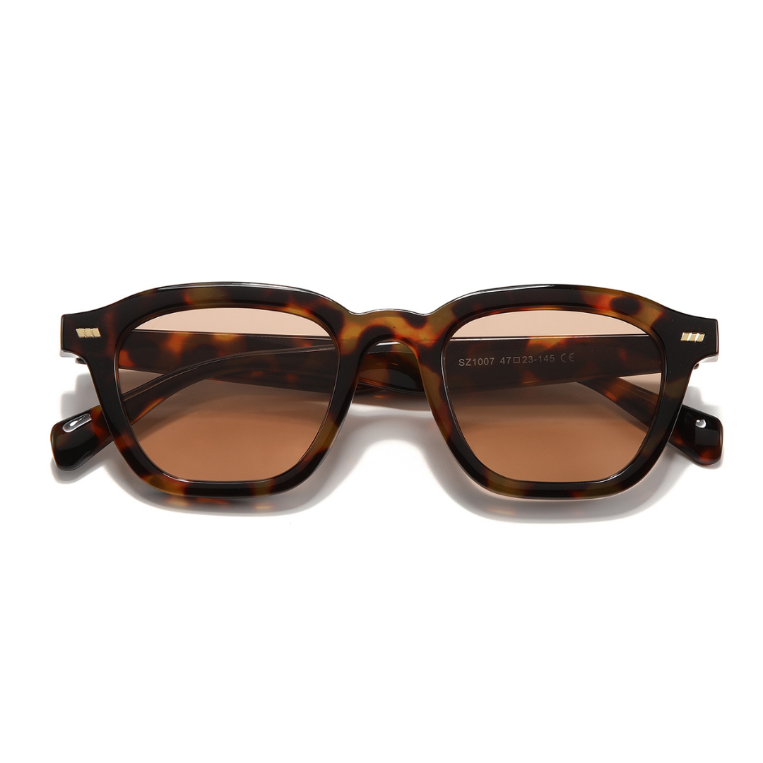 Spark Tortoise Brown Rectangle Sunglasses