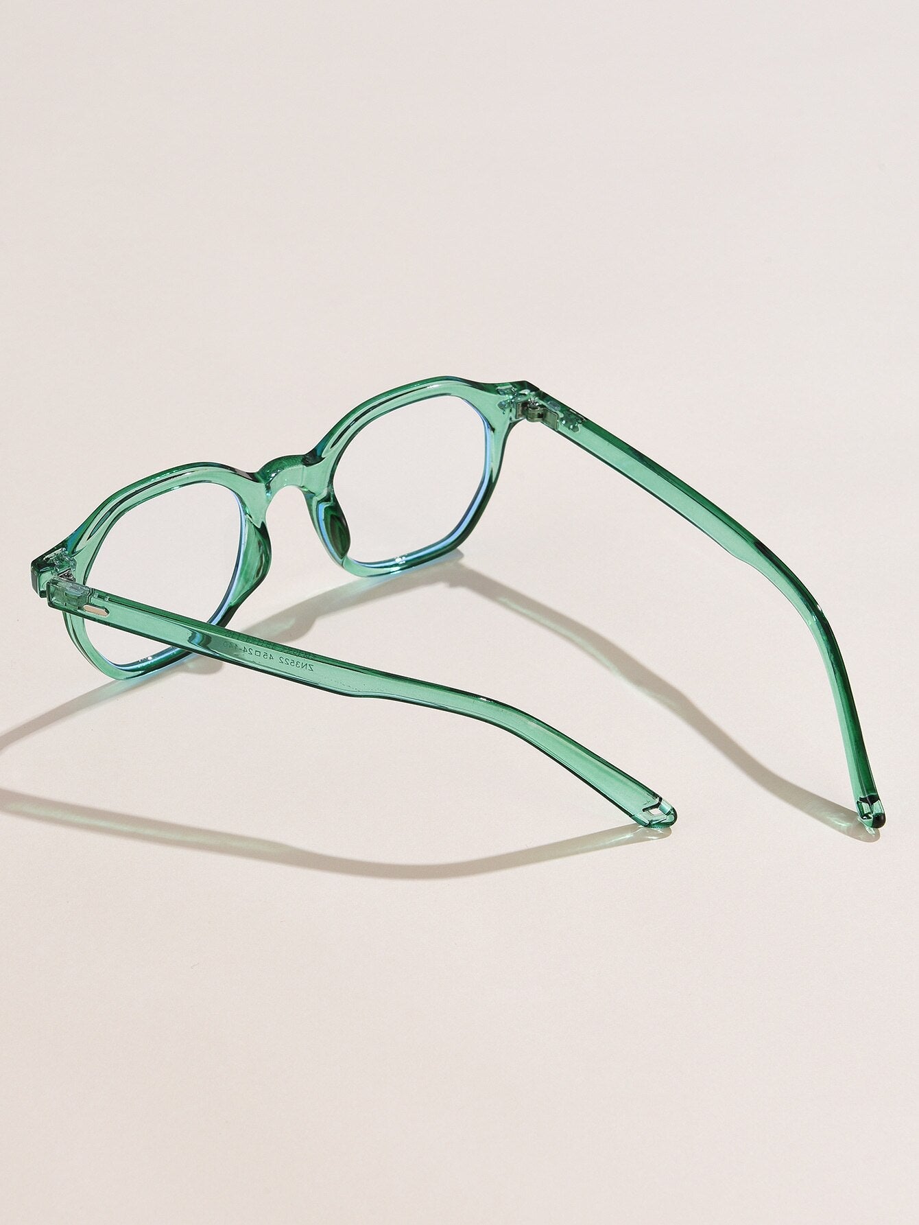 Orchid Green Clear Round Sunglasses